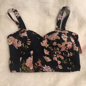 Floral crop top